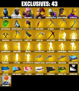 (PC/PSN/XBOX) 418 SKINS 🍒 Sultura 🍒 Shady Doggo 🍒 Vivi Chroma 🍒 Cole 🍒 Subzero Cryptic 🍒 Fashion Banshee 🍒 Victor Elite 🍒 Rex 🍒 100 V-Bucks PARENTAL CONTROL — Fortnite account listing