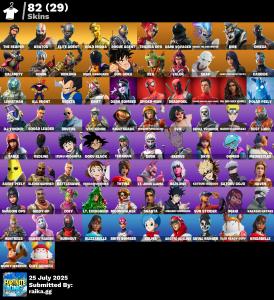 ✨MAIL CHANGEABLE✨ [PC/XBOX/PSN] ⸱ 82 SKIN✨THE REAPER✨KRATOS✨LEVIATHAN AXE✨GOLD MIDAS✨SKULL TROOPER✨TAKE THE L✨Full Access✨