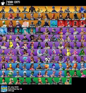 [PC/PSN] ⸱ 130 SKIN✨BLUE SQUIRE✨ROYALE KNIGHT✨THE REAPER✨MERRY MINTY AXE✨OMEGA (STAGE 5)✨OG STW✨RENEGADE✨TAKE THE L✨Full Access✨