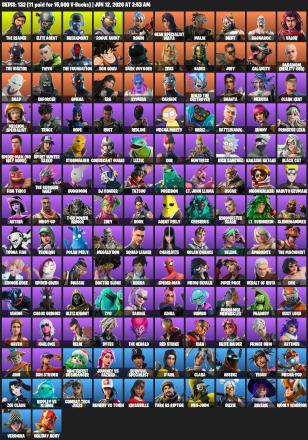 [PC] | 132 skins | 550 V-bucks | Take The L | The Reaper | Elite Agent | Omega | Breakpoint | Rogue Agent | Ronin | Gear Specialist Maya | #OFN6558 — image 1