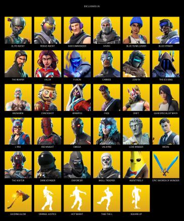 [PC/PSN/XBOX] | 73 skins | Take The L | The Reaper | Elite Agent | Omega | Rogue Agent | Sub Commander | Havoc | Blue Team Leader | #JEA7194 — image 1