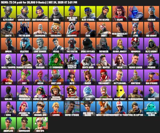[PC/PSN/XBOX] | 73 skins | Take The L | The Reaper | Elite Agent | Omega | Rogue Agent | Sub Commander | Havoc | Blue Team Leader | #JEA7194 — image 2