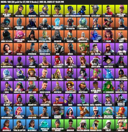 [PC/XBOX] | 100 skins | 800 V-bucks | Take The L | OG STW | The Reaper | Elite Agent | Omega | Blue Team Leader | Warpaint | Rogue Agent | #FVJ6828 — image 2