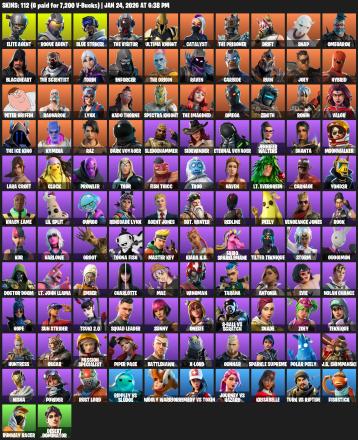 [PC/XBOX] | 112 skins | 1200 V-bucks | Take The L | Elite Agent | Omega | Lara Croft | Rogue Agent | Blue Striker | The Visitor | #YKP3378 — image 2