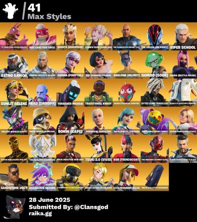 READY TO BATTLE✨PC/PSN/XBOX🔥114 skins | Electri-claw | The Ageless | Snap | Ronin | The Cube Queen | Son Goku | Kymera | Torin | Kado Thorne | Paradigm (Reality-659) | 200 VB — image 2
