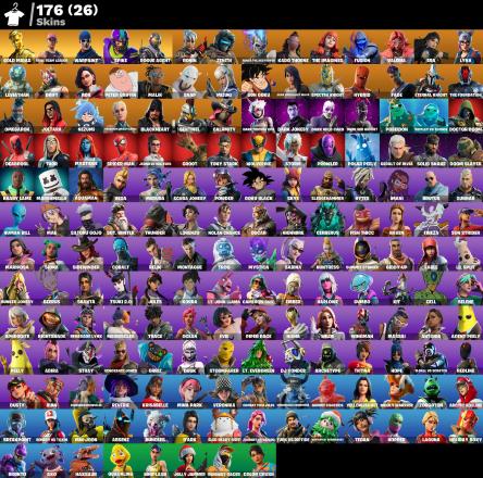 PC,PSN,XBOX 176 SKINS FA ⸱ STW ⸱ BREAKPOINT,JOLTARA,PETER GRIFFIN,FUSION,ETERNAL KNIGHT,GOKU,LYNX,FRIEZA,WOLVERINE,GROOT,GOKU BLACK,CELL,YELLOWJACKET RK951 — image 1