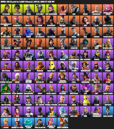 [PC/PSN/XBOX] | 106 skins | 800 V-bucks | Take The L | The Reaper | Elite Agent | Omega | Trailblazer | Havoc | Sub Commander | Deadpool | #CVT9652 — image 2