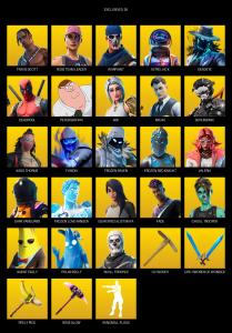 [PC/PSN/XBOX] | 123 skins | OG STW | Travis Scott | Rose Team Leader | Warpaint | Astro Jack | Deadeye | Deadpool | Peter Griffin | Ark | #GHG9796 — Fortnite account listing