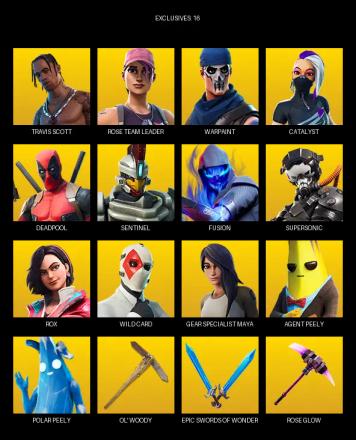 [PC/PSN] | 51 skins | OG STW | Travis Scott | Rose Team Leader | Warpaint | Catalyst | Deadpool | Sentinel | Fusion | Supersonic | Rox | #HER7221 — image 1