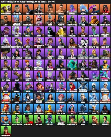 [PC/XBOX] | 111 skins | Leviathan Axe | Lara Croft | Psycho Bandit | The Ageless | Fade | Eternal Knight | Raz | Menace | Kymera | Nezumi | #GDP9597 — image 2