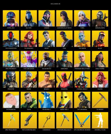 [PC/XBOX] | 146 skins | Astro Jack | Sultura | Xander | Gear Specialist Maya | Torin | Mandalorian | The Foundation | The Imagined | Midas | #RNG9269 — image 1