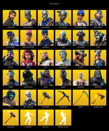 [PC/PSN/XBOX] | 54 skins | Take The L | OG STW | Royale Knight | The Reaper | Elite Agent | Blue Squire | Omega | Blue Team Leader | #NSS4745 — image 1