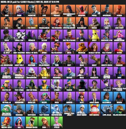 [PC/PSN/XBOX] | 95 skins | Leviathan Axe | Lara Croft | Ruin | Torin | Predator | Luxe | Menace | Gear Specialist Maya | Deadpool | Midas | #QFK5704 — image 2