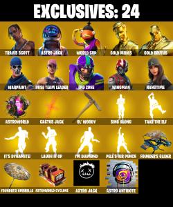 (PC/PSN/XBOX) OG STW 🍒 204 SKINS 🍒 Travis Scott 🍒 Astro Jack 🍒 WORLD CUP 🍒 Gold Midas 🍒 Gold Brutus 🍒 End Zone 🍒 Wingman 🍒 Hangtime 🍒 0 V-Buck PARENTAL CONTROL — Fortnite account listing