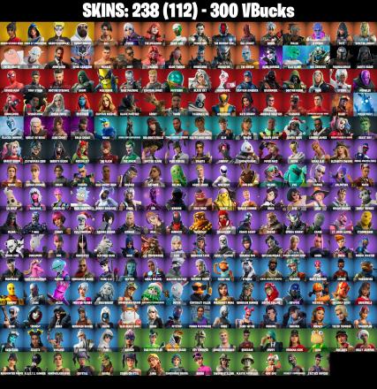 (PC/PSN/XBOX) 238 SKINS π Renegade Raider π Aerial Assault Trooper π Heron Stance Hero π FNCS 3:1 Champion π Naruto Uzumaki π 300 V-Buck PARENTAL CONTROL β image 2