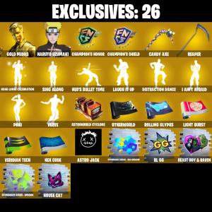 (PC/PSN/XBOX) 317 SKINS 🍒 Master Chief 🍒 Gold Midas 🍒 Naruto Uzumaki 🍒 Era 🍒 Predator 🍒 Paradigm (Reality-659) 🍒 Spire Assassin 🍒 400 V-Buck PARENTAL CONTROL — Fortnite account listing