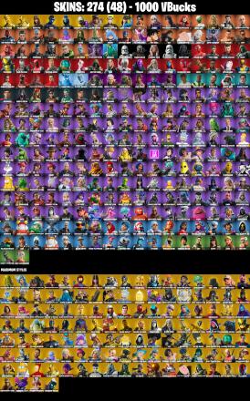 (PC/PSN/XBOX) 274 SKINS 🍒 Gold Midas 🍒 Gold Brutus 🍒 Hangtime 🍒 Fixer 🍒 Sultura 🍒 Subzero Cryptic 🍒 Lina Scorch 🍒 1000 V-Buck PARENTAL CONTROL — image 2