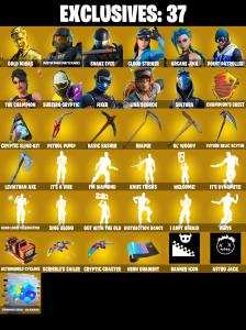 (PC/PSN/XBOX) 397 SKINS π Gold Midas π Master Chief (Matte Black) π Snake Eyes π Cloud Striker π Arcane Jinx π Point Patroller π 1400 V-Buck PARENTAL CONTROL β Fortnite account listing