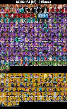 (PC/PSN/XBOX) 184 SKINS ♠️ Renegade Raider ♠️ Joey ♠️ Spectra Knight ♠️ Kado Thorne ♠️ Paradigm (Reality-659) ♠️ Optimus Prime ♠️ Omegarok ♠️ Zeus ♠️ 0 V-Bucks — image 2