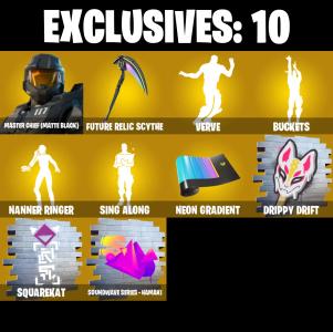 (PC/PSN/XBOX) 189 SKINS / Master Chief (Matte Black) ๐ฐ Eternal Knight ๐ฐ Torin ๐ฐ Zeus ๐ฐ The Foundation ๐ฐ Ronin ๐ฐ Hades ๐ฐ 100 V-Buck PARENTAL CONTROL โ Fortnite account listing