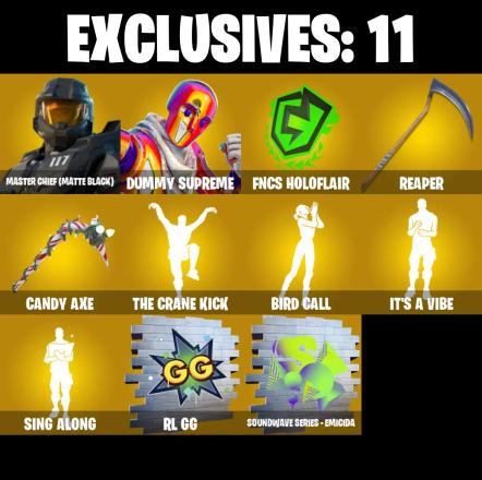 (PC/PSN/XBOX) 293 SKINS 🍒 Aerial Assault Trooper 🍒 Master Chief (Matte Black) 🍒 Dummy Supreme 🍒 Raz 🍒 Torin 🍒 The Imagined 🍒 2150 V-Buck PARENTAL CONTROL — image 1