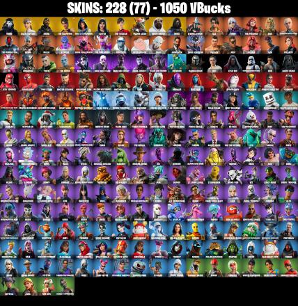 (PC/PSN/XBOX) 228 SKINS 🍒 Grind 🍒 Kata Captain 🍒 Andre 🍒 The Champion 🍒 FNCS 3:1 Champion 🍒 Clutch 🍒 Tiki Tackler 🍒 1050 V-Buck PARENTAL CONTROL — image 2