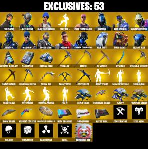 (PC/PSN/XBOX) OG STW 🍒 254 SKINS 🍒 The Reaper 🍒 Elite Agent 🍒 Blue Team Leader 🍒 Sultura 🍒 Blue Striker 🍒 Subzero Cryptic 🍒 150 V-Buck PARENTAL CONTROL — Fortnite account listing