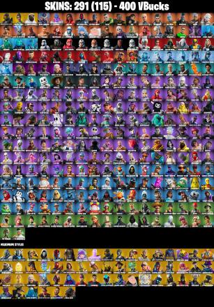 (PC/PSN/XBOX) 291 SKINS π Master Chief (Matte Black) π Major Glory π Shady Doggo π Spire Assassin π Kymera π Joltara π 400 V-Buck PARENTAL CONTROL β image 2