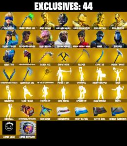 (PC/PSN/XBOX) 0 VB) 328 SKINS ๐ Neo Versa ๐ Gold Midas ๐ OG Paradigma ๐ Gold Meowscles ๐ Gold TNTina ๐ Gold Brutus ๐ Cloud Striker ๐ PARENTAL CONTROL โ Fortnite account listing