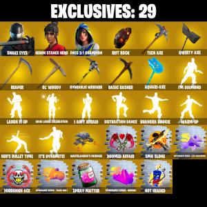 (PC/PSN/XBOX) 278 SKINS π Renegade Raider π Snake Eyes π Heron Stance Hero π FNCS 3:1 Champion π Raz π Torin π The Imagined π 50 V-Buck PARENTAL CONTROL β Fortnite account listing