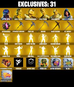 (PC/PSN/XBOX) 265 SKINS 🍒 Master Chief 🍒 Astro Jack 🍒 Gold TNTina 🍒 Gold Meowscles 🍒 Gold Midas 🍒 Gold Brutus 🍒 150 V-Buck PARENTAL CONTROL — Fortnite account listing