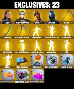 (PC/PSN/XBOX) 233 SKINS 🍒 Renegade Raider 🍒 Aloy 🍒 Naruto Uzumaki 🍒 Sofia 🍒 Sultura 🍒 John Wick 🍒 Predator 🍒 Spire Assassin 🍒 Fade 🍒 Kymera 🍒 Ronin 🍒 450 V-Buck PARENTAL CONTROL — Fortnite account listing
