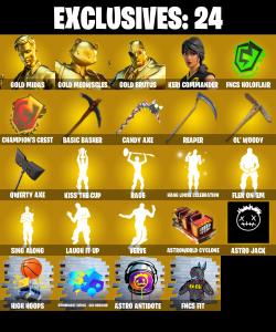 (PC/PSN/XBOX) 332 SKINS 🍒 Gold Midas 🍒 Gold Meowscles 🍒 Gold Brutus 🍒 Keri Commander 🍒 Era 🍒 Galaxy Scout 🍒 650 V-Buck PARENTAL CONTROL — Fortnite account listing