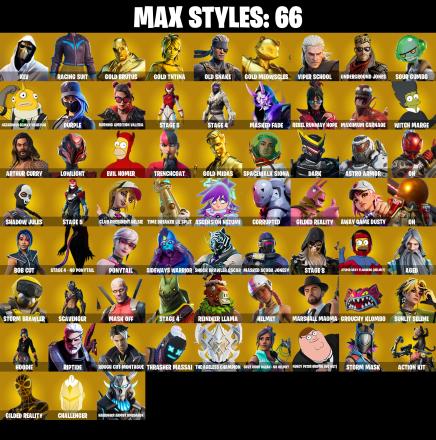 (PC/PSN/XBOX) 213 SKINS / Travis Scott π Gold Brutus π Gold TNTina π Gold Meowscles π Gold Midas π Subzero Cryptic π Vivi Chroma π Snap π 100 V-Buc | PARENTAL CONTROL β image 3