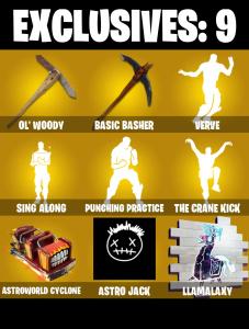 (PC/PSN/XBOX) 266 SKINS / Son Goku ๐ The Scientist ๐ Snap ๐ Peter Griffin ๐ Joey ๐ Fade ๐ Catalyst ๐ Zeus ๐ Paradigm (Reality-659) ๐ Kymera ๐ Hades ๐ 150 V-Buc | PARENTAL CONTROL โ Fortnite account listing