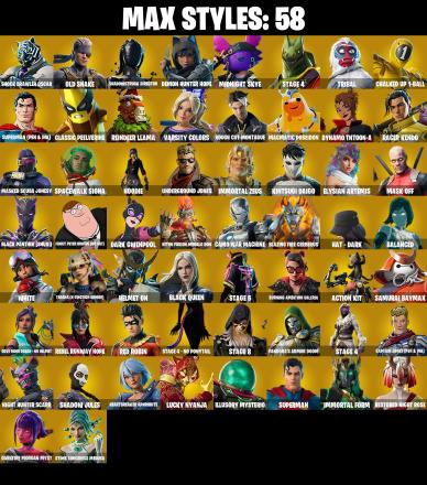 π₯ EXCLUSIVE OFFER π₯(PC/PSN/XBOX) 141 SKINS π« Trilogy β‘οΈ Valeria π Blackheart β‘οΈ Drift π Gear Specialist Maya β‘οΈ Peter Griffin π Fade β‘οΈ Hybrid π Inferno β‘οΈ Carbide | 1700 V-Buck | PARENTAL CONTROLS β image 3