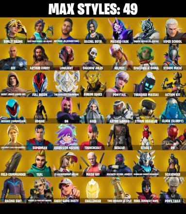 (PC/PSN/XBOX) 186 SKINS π° Master Chief π° Sultura π° Subzero Cryptic π° Fixer π° Cloud Striker π° Lina Scorch π° Vivi Chroma π° 850 V-Buck PARENTAL CONTROL β image 3