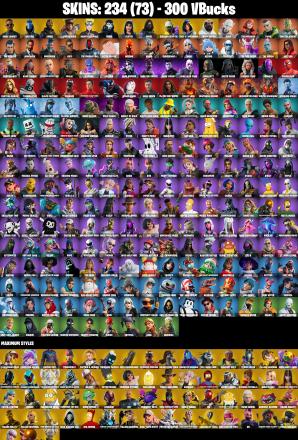 (PC) 234 SKINS π₯ Renegade Raider π₯ Mike Lowrey π₯ Sultura π₯ Andre π₯ Lina Scorch π₯ Naruto Uzumaki π₯ Grind π₯ Clutch π₯ Renee π₯ Subzero Cryptic π₯ 300 VB | PARENTAL CONTROLS β image 2