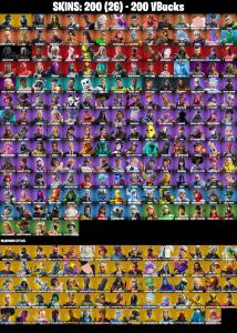 (PC/PSN/XBOX) 200 VB) 200 SKINS ๐ Fixer ๐ Sultura ๐ Predator ๐ Hades ๐ Midas ๐ Fade ๐ Snap ๐ The Cube Queen ๐ The Ageless ๐ Valeria ๐ Malik ๐ โ Fortnite account listing