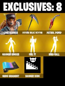 (PC) 228 SKINS 🔥 Lina Scorch 🔥 Peter Griffin 🔥 Valeria 🔥 Zeus 🔥 Spectra Knight 🔥 Era 🔥 Optimus Prime 🔥 Omegarok 🔥 Hades 🔥 0 V-Bucks🔥 PARENTAL CONTROLS — Fortnite account listing