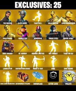 (PC/PSN/XBOX) 182 SKINS ๐ซ The Reaper โก๏ธ Elite Agent ๐ Gold Brutus โก๏ธ Gold Meowscles ๐ Gold Midas โก๏ธ WORLD CUP ๐ Wingman | 150 V-Buck | PARENTAL CONTROLS โ Fortnite account listing