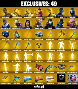 💥 EXCLUSIVE OFFER 💥(PC/PSN/XBOX) 215 SKINS 💫 Travis Scott ⚡️ Gold Meowscles 💍 Gold Brutus ⚡️ WORLD CUP 💍 Gold Midas ⚡️ Fixer 💍 Sultura ⚡️ Point Patroller | 9150 V-Buck | PARENTAL CONTROLS — Fortnite account listing
