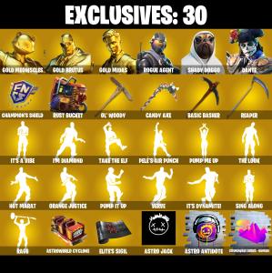 (PC/PSN/XBOX) 292 SKINS π« Renegade Raider β‘οΈ Aerial Assault Trooper π Gold Meowscles β‘οΈ Gold Brutus π Gold Midas β‘οΈ Rogue Agent | 50 V-Buck | PARENTAL CONTROLS β Fortnite account listing