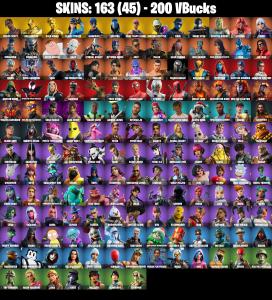 (PC/XBOX) OG STW 🔥 163 SKINS 🔥 TRAVIS SCOTT 🔥 GOLD BRUTUS 🔥 GOLD MIDAS 🔥 CLOUD STRIKER 🔥 SULTURA 🔥 SUBZERO CRYPTIC 🔥 FIXER 🔥 200 VB | PARENTAL CONTROLS — Fortnite account listing