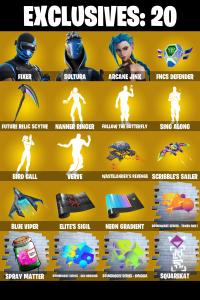 (PC/XBOX) 262 SKINS 🔥 Fixer 🔥 Sultura 🔥 Arcane Jinx 🔥 Peter Griffin 🔥 Valeria 🔥 Zeus 🔥 Spectra Knight 🔥 Era 🔥 Kado Thorne 🔥 100 V-Bucks🔥 PARENTAL CONTROLS — Fortnite account listing