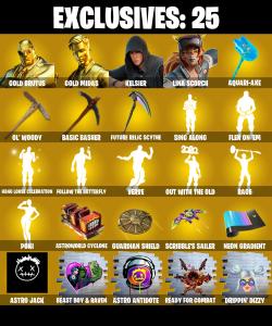 (PC/PSN/XBOX) 187 SKINS π₯ Gold Brutus π₯ Gold Midas π₯ Kelsier π₯ Lina Scorch π₯ Mecha Cuddle Master π₯ Gear Specialist Maya PARENTAL CONTROLS β Fortnite account listing