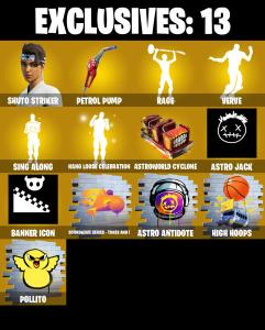 (PC/PSN/XBOX) 173 SKINS 💫 Shuto Striker ⚡️ Backlash 💍 Zeus ⚡️ Snap 💍 Eternal Knight ⚡️ Gear Specialist Maya 💍 Kado Thorne ⚡️ Son Goku | 0 V-Buck | PARENTAL CONTROLS — Fortnite account listing