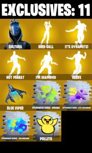 (PC/PSN/XBOX) 198 SKINS ๐ Sultura ๐ The Imagined ๐ Joey ๐ Snap ๐ Kymera ๐ Kado Thorne ๐ Ronin ๐ Vegeta ๐ Nezumi ๐ Mizuki ๐ 950 V-Buc PARENTAL CONTROL โ Fortnite account listing