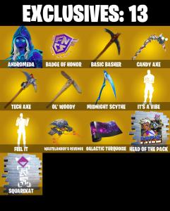 (PC/PSN/XBOX) 172 SKINS ๐ซ Andromeda โก๏ธ Backlash ๐ Zeus โก๏ธ Twyn ๐ Kado Thorne โก๏ธ The Ageless ๐ Valeria โก๏ธ Nezumi ๐ Hades | 300 V-Buck | PARENTAL CONTROLS โ Fortnite account listing