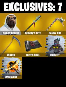 (PC/PSN/XBOX) 144 SKINS 💫 Renegade Raider ⚡️ Shady Doggo 💍 Backlash ⚡️ Snap 💍 Twyn ⚡️ Kado Thorne 💍 Son Goku ⚡️ Ronin 💍 Malik | 50 V-Buck | PARENTAL CONTROLS — Fortnite account listing